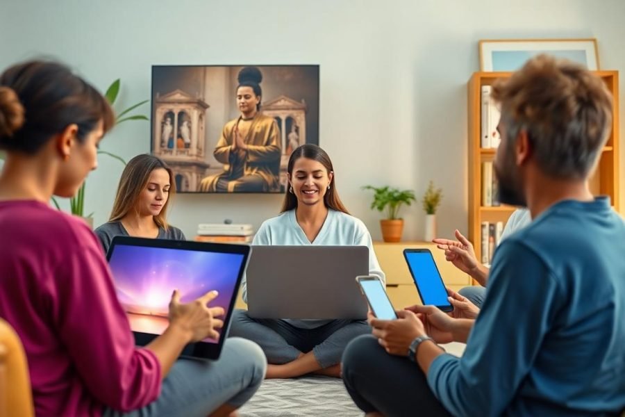 plataformas online para meditação ao vivo