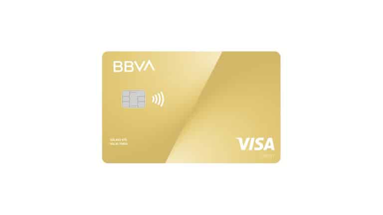 Tarjeta BBVA gold.
